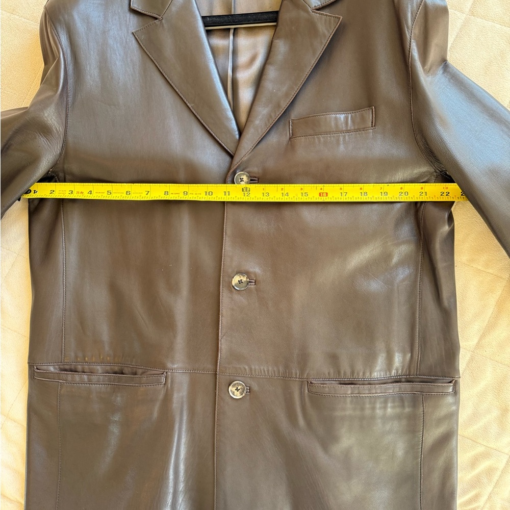 Andrew Marc Leather Dark Brown Men’s - Picture 10 of 11